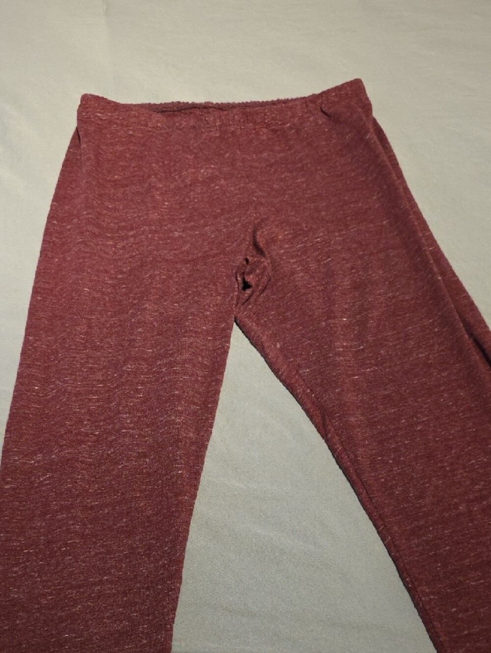 Old Navy Marled Burgundy Women's Leggings - Picture 4 of 9
